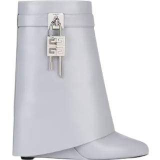 Givenchy Shark Lock leather ankle boots - grey - EU 38.5