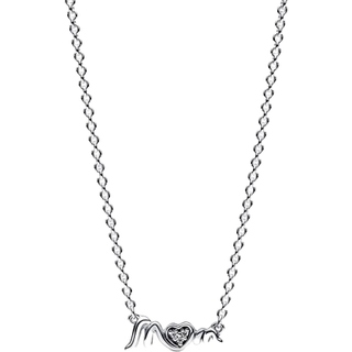 Pandora Mum Crystal Collier Necklace - Silver - 45cm