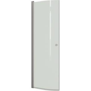 Scanbad Brusedør E 200cm Halvrund 89-91 Cm Satin/klar