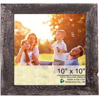 10x10 rustik rökig svart bildram