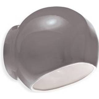 Ferroluce Væglampe Ayrton, dæmpbar, Aluminium/grå/zink, Stue/spisestue, Keramik