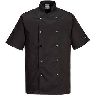 Cumbria kokkejakke - Sort (Størrelse: XL)