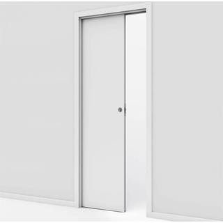 Glat kompakt / massiv skydedør med 95/120 indbygningskarm - Safco Doors, M9x21 (82,5 x 204 cm)