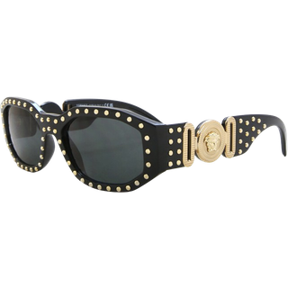 Versace Unisex VE4361 539787 Solbriller Nylon Sort Grå Geometrisk Normal