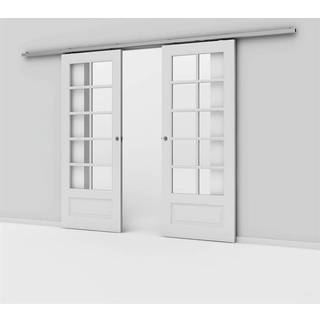 Kvadrat 3 massiv glas skydedør ex. kappe - Safco Doors, M10x21 (92,5 x 204 cm)