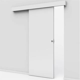 Glat kompakt / massiv skydedør med kappe - Safco Doors, M10x22 (92,5 x 214 cm)