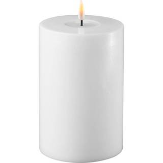 Deluxe Homeart hvid LED Bloklys 10x15 cm - Outdoor