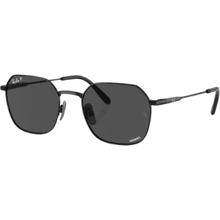 Ray - Ban Unisex RB8094 JIM TITANIUM 9267K8 Solbriller Titanium Sort Grå Geometrisk Polariseret