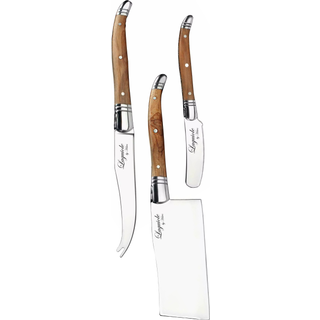 LAGUIOLE BY HAWS Osteknive 3 stk - oliventræ