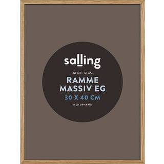Ramme i massiv eg m. glas - 30x40 cm (På lager i varehus)