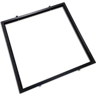 Indbygningsramme til 60x60 LED panel - Sort, Ny model, passer til Troldtekt uden tilpasning