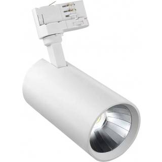 LEDlife hvid skinnespot 24W - Flicker free, 125lm/w, 3-faset - Kulør : Varm, Spredning : 38°