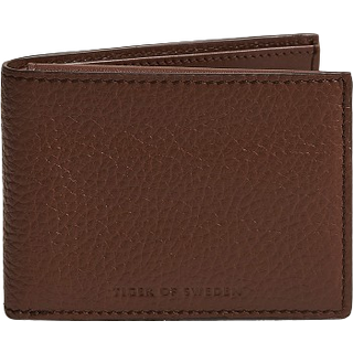 Tiger of Sweden Wrene Grained Leather Wallet Brown