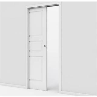 Finland kompakt / massiv skydedør med 100 mm indbygningskarm med børste- og tætningslister - Safco Doors, M9x21 (82,5 x 204 cm)