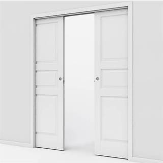 Dobbelt Finland kompakt / massiv skydedør med 95/120 indbygningskarm - Safco Doors, M15x21 (2 x 72,5 x 204 cm)