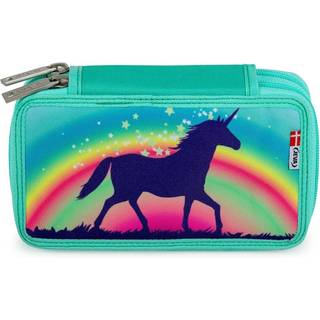 Jeva Twozip penalhus m/ indhold (UNICORN CANDY(26))