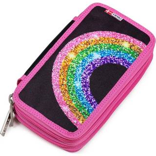 Jeva Twozip penalhus m/ indhold (SHIMMER RAINBOW (62))