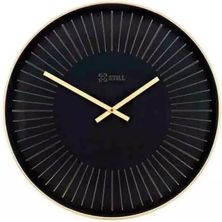 Still vægur sort/guld Ø50 cm