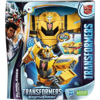 Transformers Toys EarthSpark Spin Changer Bumblebee 8-tommer actionfigur med Mo Malto 2-tommer figurrobotleget?j i alderen 6 og opefter