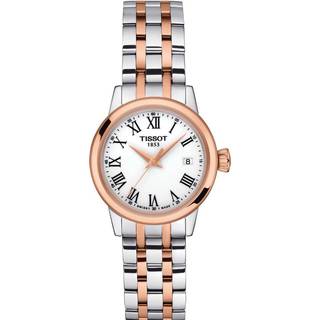 Tissot T129.210.22.013.00 T-Classic Hvid/Rosaguldtonet stål Ø28 mm
