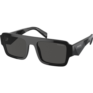 Prada Mand PR A05S 16K08Z Solbriller Acetat Sort Grå Firkantet Normal