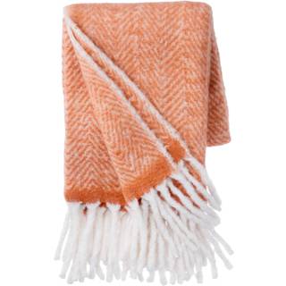 Cozy Living Mathea Plaid 130x170 Cm Terrakotta - Plaider & Tæpper Uld Terracotta - 6251