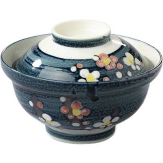 Japansk keramik, donburi skål (unagi, katsu-don), japansk Ume design, Ø16 cm