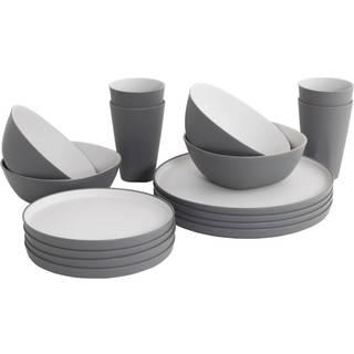 Outwell Gala 4 Person Dinner Set Grey Mist - Service