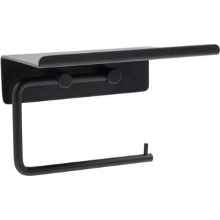 Beslag Design To Toiletrulleholder Med Hylde Mat - Toiletrulleholdere Stål Sort - 60608-41