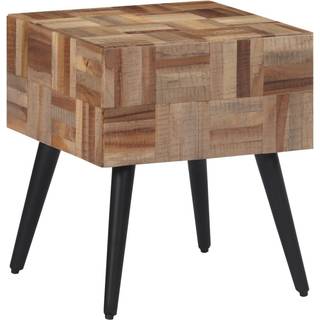 sidebord 40x40x45 cm massivt genbrugsteak
