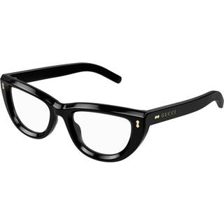 Gucci Kvinde GG1521O 001 Optiske stel Acetat Sort Transparent Cat Eye