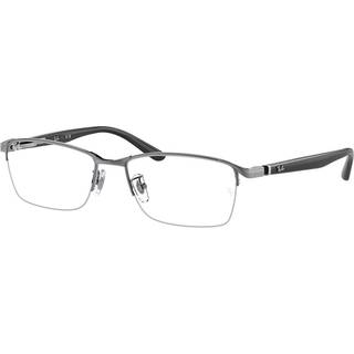 Ray - Ban Mand RX6501D 2502 Optiske stel Metal Grå Transparent Firkantet Normal