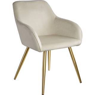 Stol Marilyn velour, guld - creme/guld,pr. stk.