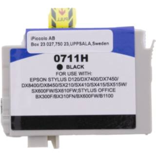 WL Sort, høj kapacitet, 11,4 ml 0T0711H Erstatter T0711H