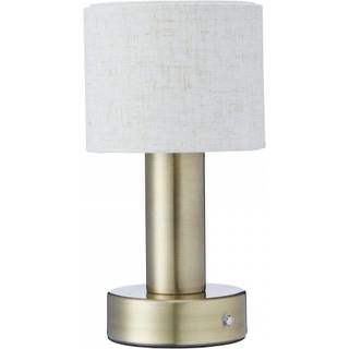 PR Home Tiara bordlampe, CCT, hør/messing