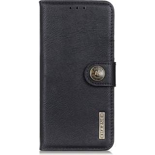 Samsung Galaxy S20 FE / S20 FE (5G) KHAZNEH Læder Flip Cover m. Kortholder - Sort