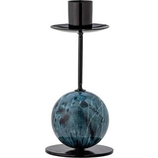 Bloomingville Jayda lysestage Ø7x15 cm Blue-iron