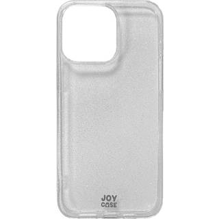 iPhone 15 Pro Max Joy Case Hybrid Glitter Bagside Cover - Gennemsigtig / Sølv