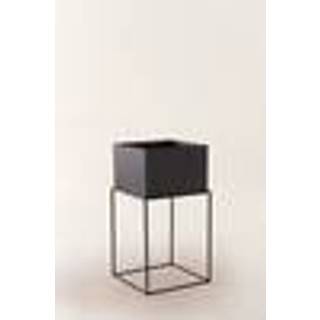BYRON krukke med stativ 32x32 cm - Sort