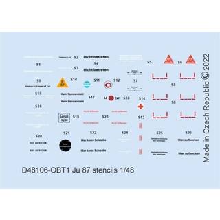 Ju 87 stencils for HASEGAWA/AIRFIX/ITALERI