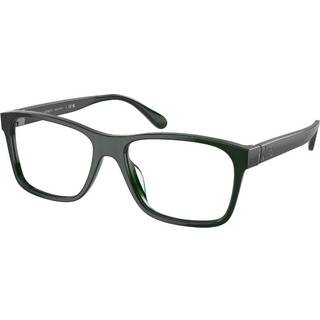 Ralph Lauren Mand RL6240U 6140 Optiske stel Acetat Grøn Transparent Firkantet Normal