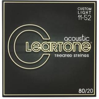 Cleartone 80/20 Bronze Acoustic Strings Custom Light 11-52