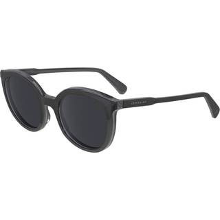 LONGCHAMP Kvinde LO739S 018 Solbriller Acetat Sort Grå Rund Normal Normal