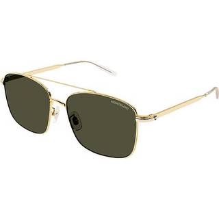 Montblanc MB0236SK Asian Fit 003 60 Solbriller Mænd Guld - Shiny Light Gold - 60mm
