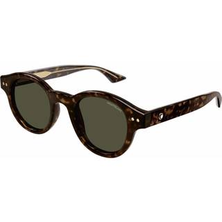 Montblanc MB0287S 002 48 Solbriller Mænd Tortoiseshell - Dark Tortoise - 48mm
