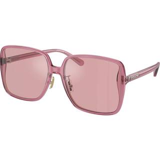 Coach HC8368D CH572 Asian Fit 57529L 61 Solbriller Kvinder Lyserød - Transparent Pink - 61mm