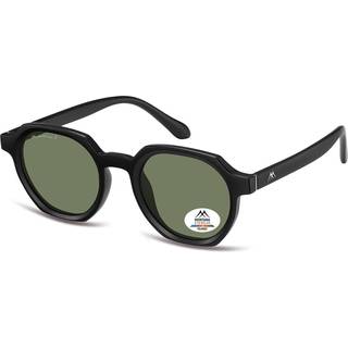 Montana Briller MP62 Polarized MP62A 49 Solbriller Mænd Black - Matte Black - 49mm