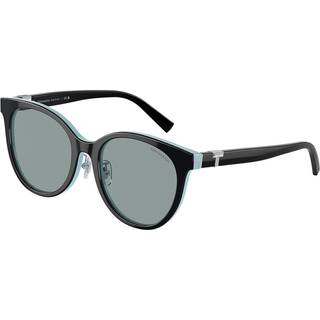 Tiffany & Co. TF4209D Asian Fit 8055/1 54 Solbriller Kvinder Black - Black On Tiffany Blue - 54mm