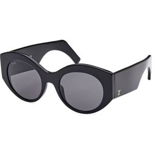 TODS TO0347 01A 51 Solbriller Kvinder Black - Shiny Black - 51mm
