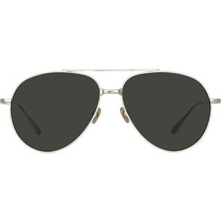 Linda Farrow MARCELO LFL1421 C6 61 Solbriller Mænd Hvid - White Gold - 61mm